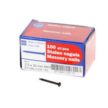 Afbeeldingen van STALEN NAGELS: DOZEN VAN 250 STUKS, BOMBE KOP