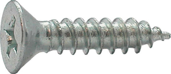 Afbeeldingen van Plaatschroef platverzonken kop phillips verzinkt 6.3 x 45mm