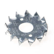 Afbeeldingen van GB Kramplaat dubbelzijdig getand sendzimir verzinkt diameter 21mm 07283