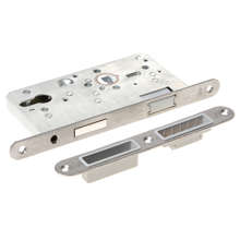 Afbeeldingen van D+N slot pc met magneet roestvaststaal voorplaat inclusief sluitplaat