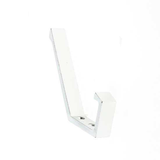 Afbeeldingen van Hoed- en jashaak enkel, alu/naturel 0138-01