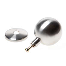 Afbeeldingen van Voordeurknop bol 75mm RVS