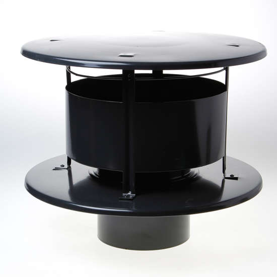 Afbeeldingen van Wit & Zoon Trega-kap zwart 150mm