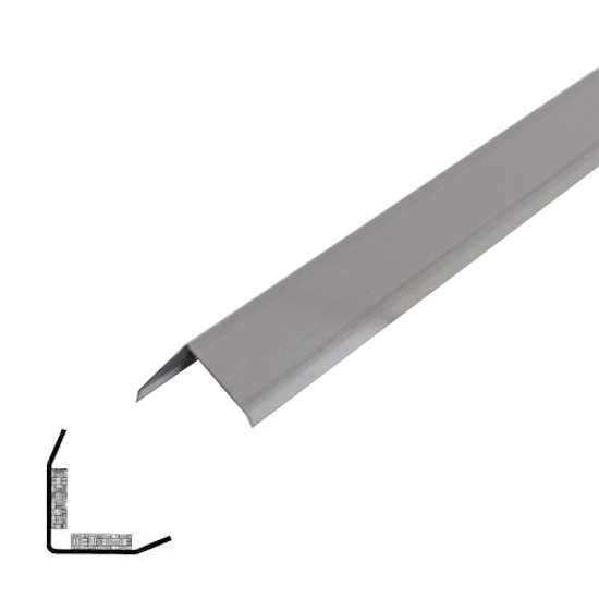 Afbeeldingen van Storax Hoekbescherming zelfklevend roestvaststaal 50 x 50 x 1mm x 3 meter