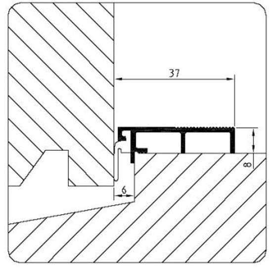 Afbeeldingen van Luvema Nieuwbouwprofiel acrylbestendig 806N.AR
