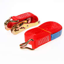 Afbeeldingen van Spanband met ratelgesp + haken, 1500kg 25mm-5m