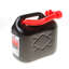 Afbeeldingen van Jerrycan zwart voor benzine/water schenktuit 5 liter