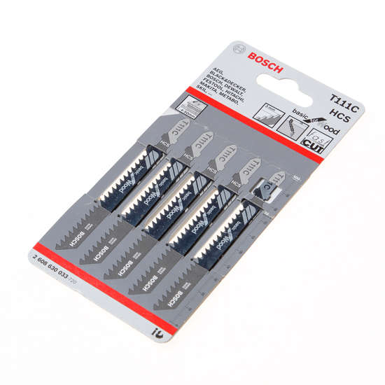 Afbeeldingen van Decoupeerzaagblad hardhout T 111 C blister van 5 zaagjes