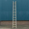 Afbeeldingen van Bouwladder hout enkel 16sp 4.20m