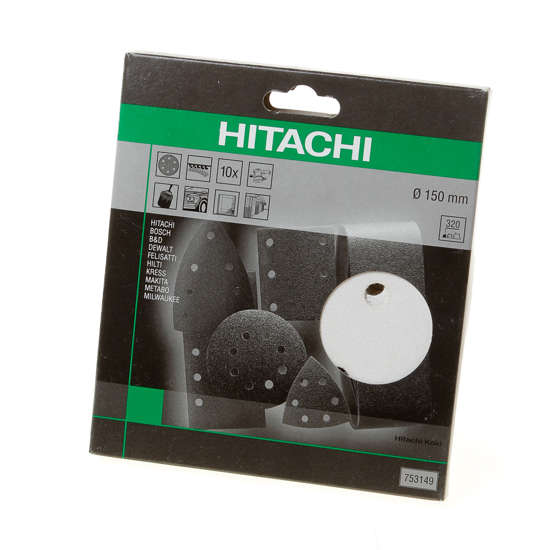 Afbeeldingen van Hikoki Schuurschijf diameter 150 k320 velcro wit (10 st)