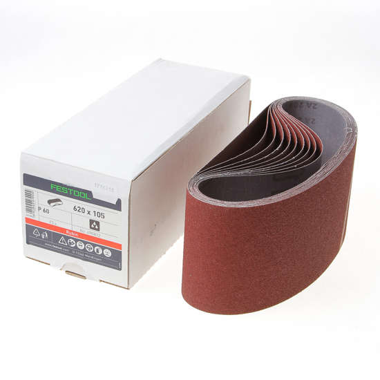 Afbeeldingen van Festool Schuurband Rubin2 105 x 620mm P60 doos van 10 banden