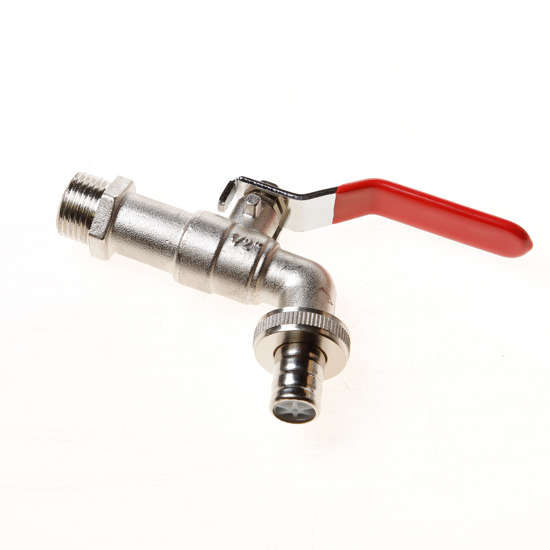 Afbeeldingen van Kogelkraan met slangwartel 1/2"