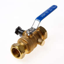 Afbeeldingen van Kogelkraan knel + aftap 28mm