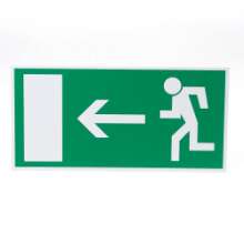 Afbeeldingen van Sticker Vluchtweg links