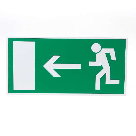 Afbeeldingen van Sticker Vluchtweg links