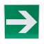 Afbeeldingen van Sticker Iso vluchtpijl horizontaal