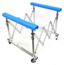 Afbeeldingen van In hoogte verstelbare, stalen harmonicaschraag multifunctioneel 86cm belasting maximaal 250kg