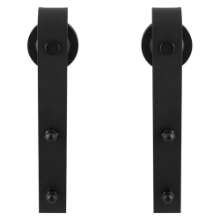 Afbeeldingen van GPF Bouwbeslag schuifdeurhanger set Lanka zwart t.b.v. extra deur