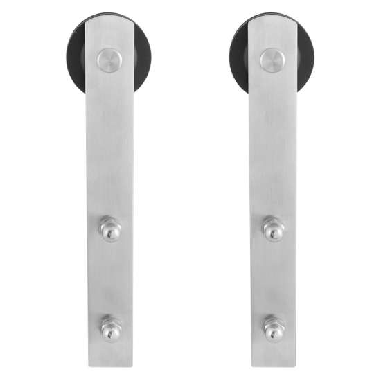 Afbeeldingen van GPF Bouwbeslag schuifdeurhanger set Sauva RVS t.b.v. extra deur