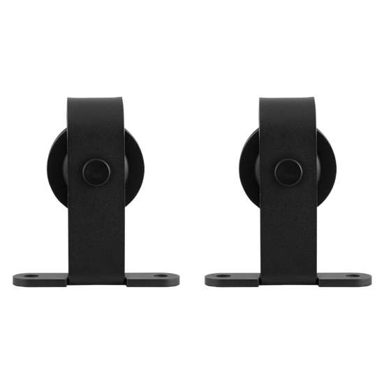 Afbeeldingen van GPF Bouwbeslag schuifdeurhanger set Mutka zwart t.b.v. extra deur