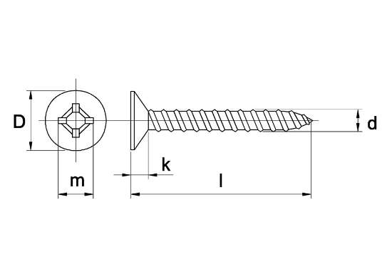 Afbeeldingen van Plaatschroef met platverzonken kop phillips roestvaststaal A2 4.2 x 60mm