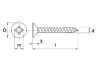 Afbeeldingen van Plaatschroef met platverzonken kop phillips roestvaststaal A2 4.2 x 60mm