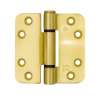 Afbeeldingen van Breuer + Schmitz BSW scharnier, RD 818 Vintage-Line, 89x89x3mm, messing mat geslepen, STD-BZ, voor binnendeuren.