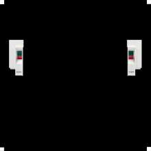 Afbeeldingen van Bedieningset DucoLine 23 met glasgoot 34mm. Kleur wit.