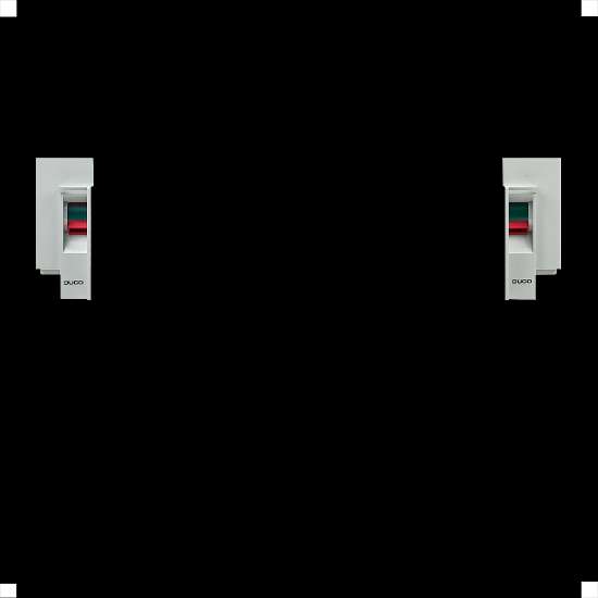 Afbeeldingen van Bedieningset DucoLine 23 met glasgoot 38mm. Kleur grijs.