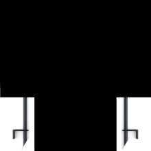 Afbeeldingen van Duco bedieningsstang met een bocht van 20mm, lengte stang 500mm Ral9005 (zwart)