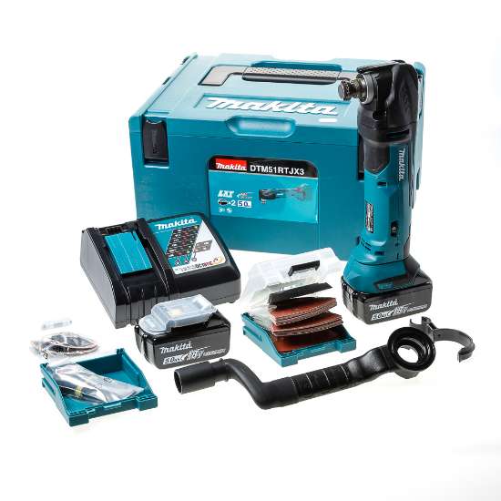 Afbeeldingen van Makita multitool dtm51rtjx 18V 5.0ah(2)