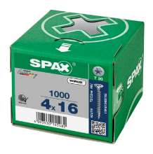 Afbeeldingen van Spax Spaanplaatschroef platverzonken kop verzinkt T-Star T20 4.0x16mm (per 1000 stuks)