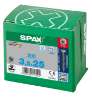 Afbeeldingen van Spax Spaanplaatschroef platverzonken kop RVS T-Star T15 voldraad 3.5x25mm (per 200 stuks)