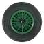 Afbeeldingen van Kruiwagenwiel 400x100 2ply groen