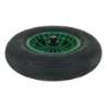 Afbeeldingen van Kruiwagenwiel 400x100 2ply groen