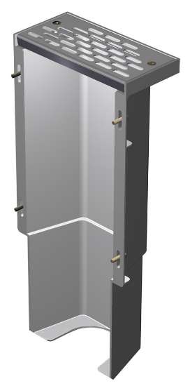 Afbeeldingen van Ventilatiebak koekoekT174-A met rvs rooster