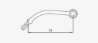 Afbeeldingen van Duco gebogen hendel 50mm, kleur grijs
