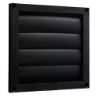 Afbeeldingen van Luchtrooster lamellen zwart 165x165-