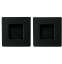 Afbeeldingen van Schuifdeurkom vierk.50mm zwart(2) 353/B