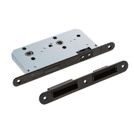 Afbeeldingen van Magneetslot wc8x72 zwart 9430.m2060 incl kom