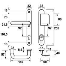 Afbeeldingen van AXA vh gr/kr smalschild RD F1 6768 pc92 ktb