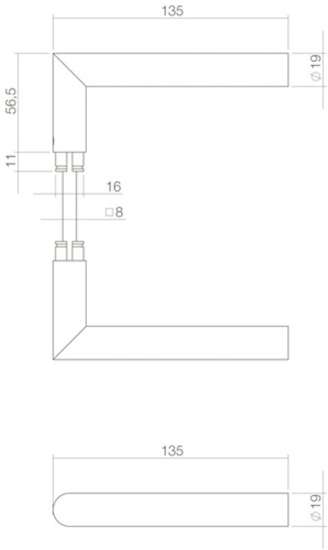 Afbeeldingen van Deurkruk Jura   RVS/mat zwart