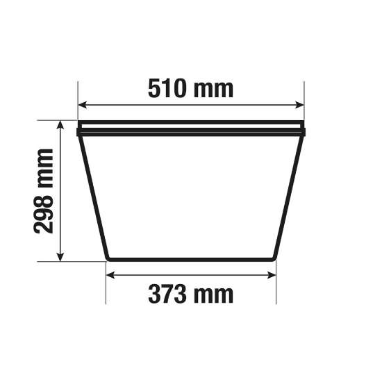 Afbeeldingen van Speciekuip zwart Gripline 40ltr.