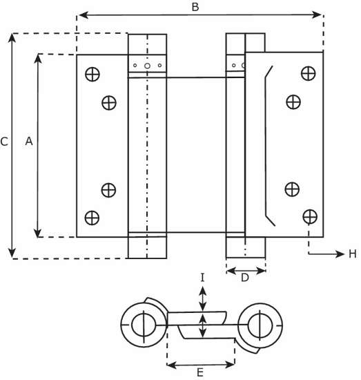 Afbeeldingen van Bommerscharn.dubbel      175mm