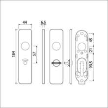 Afbeeldingen van Ami renoschild f1 180/41 wc 5x57 