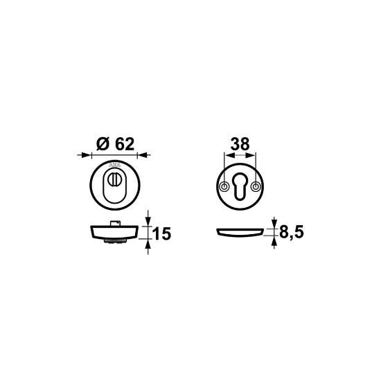 Afbeeldingen van Axa Veiligheid rozet rond F1 6685-10-11/E