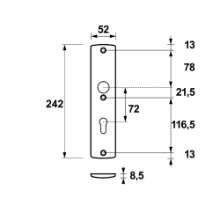 Afbeeldingen van Axa Veiligheidsbinnenschild F1 PC72mm 6661-90-11/72