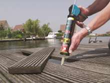 Afbeeldingen van Bison Pu-Tix fiber geel 340gr .