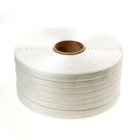 Afbeeldingen van Polyester omsnoeringsband 16mm x 850m WG50