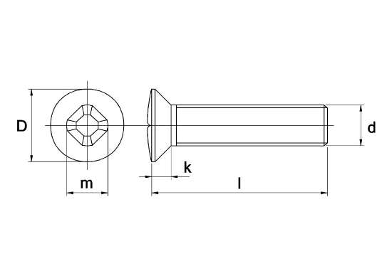 Afbeeldingen van Metaalschroef rvs lkkk m 6x 90